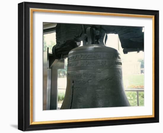 Close-Up of the Liberty Bell, Philadelphia, Pennsylvania, USA-Geoff Renner-Framed Photographic Print