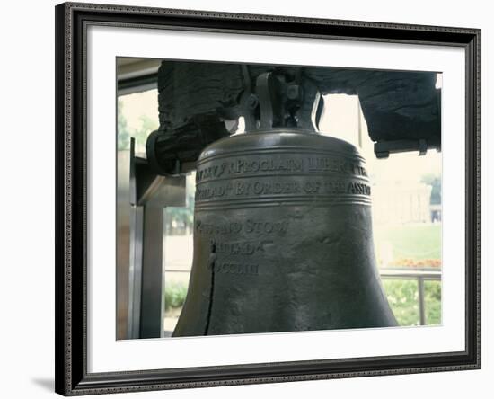 Close-Up of the Liberty Bell, Philadelphia, Pennsylvania, USA-Geoff Renner-Framed Photographic Print