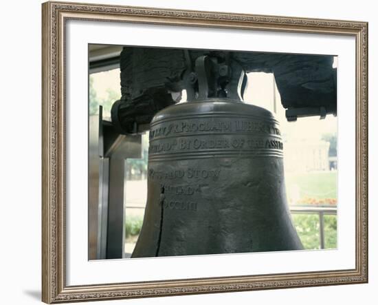 Close-Up of the Liberty Bell, Philadelphia, Pennsylvania, USA-Geoff Renner-Framed Photographic Print