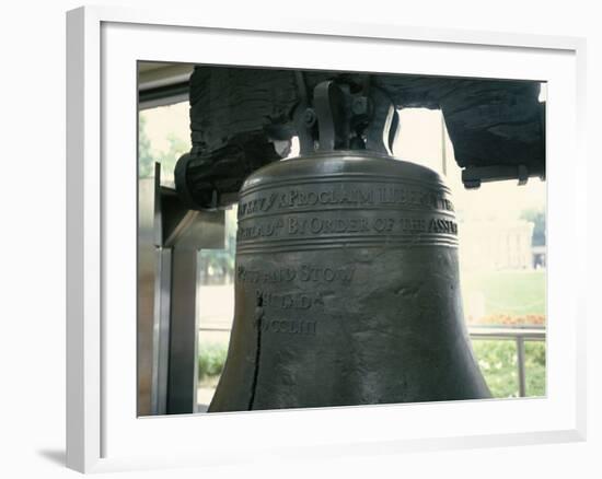 Close-Up of the Liberty Bell, Philadelphia, Pennsylvania, USA-Geoff Renner-Framed Photographic Print