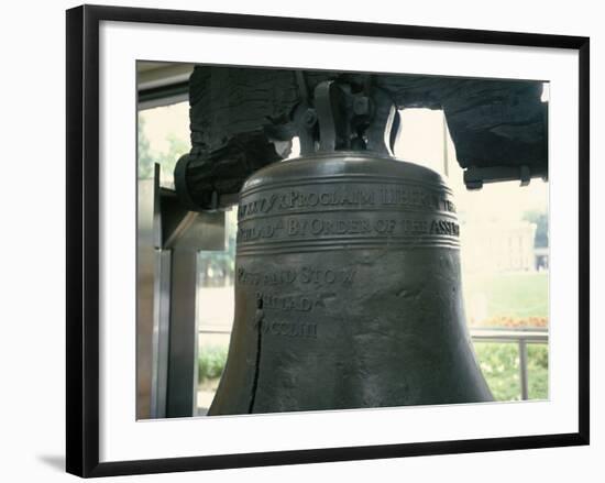 Close-Up of the Liberty Bell, Philadelphia, Pennsylvania, USA-Geoff Renner-Framed Photographic Print