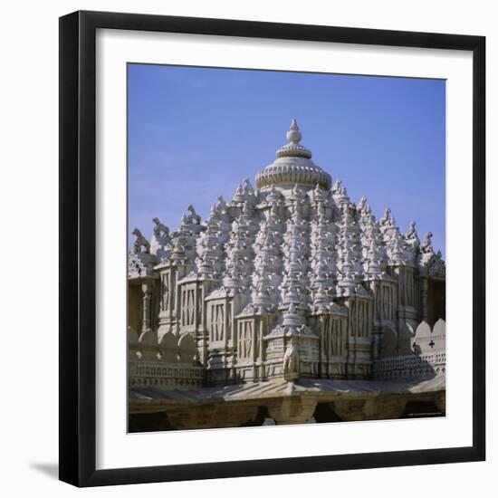 Close up of the Main Dome of the Jain Temple, 1437 AD, Ranakpur, Rajasthan State, India, Asia-Tony Gervis-Framed Photographic Print