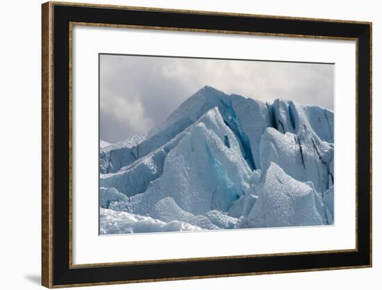 Close Up of the Matanuska Glacier Blue Ice-Sheila Haddad-Framed Photographic Print