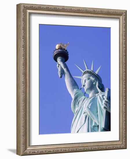 Close-up of the Statue of Liberty in New York, USA-Nigel Francis-Framed Photographic Print