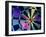 Close-up of Three Darts in the Bull's-Eye of a Dartboard-null-Framed Photographic Print