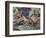 Close-Up of Three Darwin's Frogs in the Forest (Rhinoderma Darwinii)-null-Framed Giclee Print