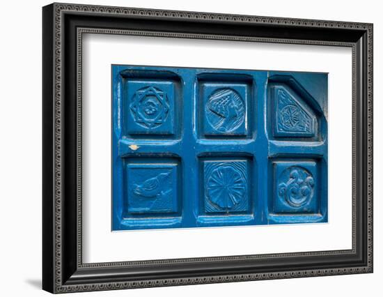 Close-up of tiles, Jaffa, Tel Aviv, Israel-null-Framed Photographic Print