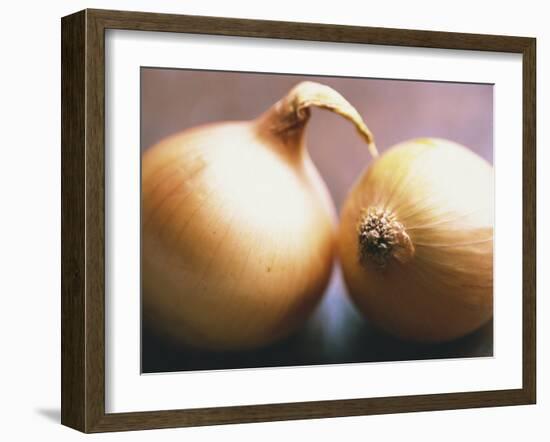 Close-Up of Two Onions-Lee Frost-Framed Photographic Print