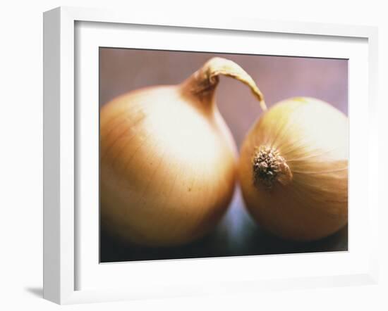 Close-Up of Two Onions-Lee Frost-Framed Photographic Print