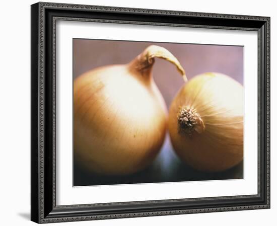 Close-Up of Two Onions-Lee Frost-Framed Photographic Print