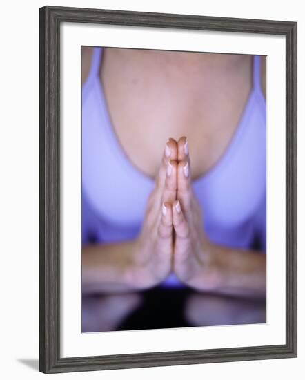 Close-up of Woman Doing Yoga-Elisa Cicinelli-Framed Photographic Print