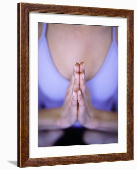 Close-up of Woman Doing Yoga-Elisa Cicinelli-Framed Photographic Print