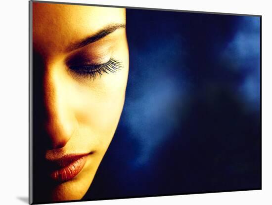 Close-up of Woman's Face-null-Mounted Photographic Print
