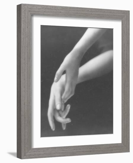 Close Up of Woman's Graceful Hands-Emil Otto Hoppé-Framed Photographic Print