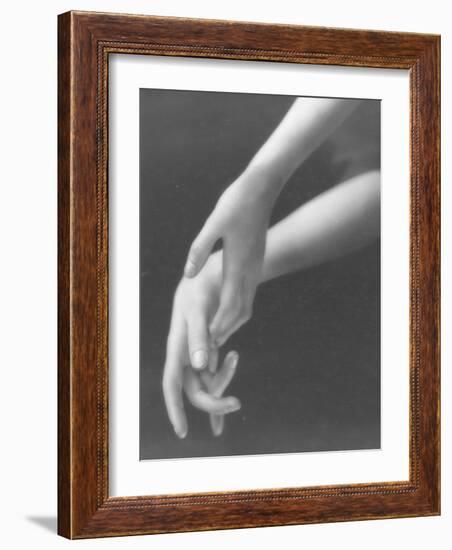 Close Up of Woman's Graceful Hands-Emil Otto Hoppé-Framed Photographic Print