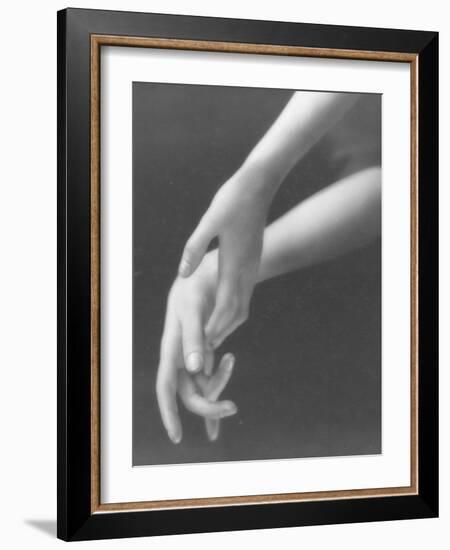 Close Up of Woman's Graceful Hands-Emil Otto Hoppé-Framed Photographic Print