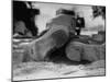 Close Up of Worn Out Shoes Being Worn by Mexicans Who Crossed Border Into US Illegally-Loomis Dean-Mounted Photographic Print