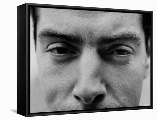 Close Up of "Yankee Clipper" Joe DiMaggio's Eyes and Nose-Ralph Morse-Framed Premier Image Canvas