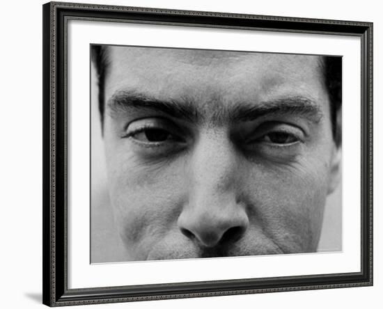 Close Up of "Yankee Clipper" Joe DiMaggio's Eyes and Nose-Ralph Morse-Framed Premium Photographic Print