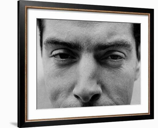 Close Up of "Yankee Clipper" Joe DiMaggio's Eyes and Nose-Ralph Morse-Framed Premium Photographic Print