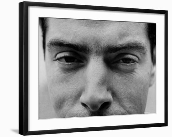 Close Up of "Yankee Clipper" Joe DiMaggio's Eyes and Nose-Ralph Morse-Framed Premium Photographic Print