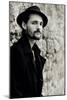 Close Up of Young Male Figure Wearing Black Jacket and Hat with Beard-Torsten Richter-Mounted Photographic Print