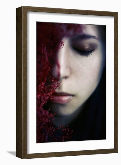 Close Up of Young Woman Face-Carolina Hernández-Framed Photographic Print