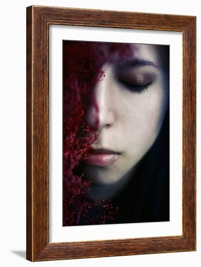 Close Up of Young Woman Face-Carolina Hernández-Framed Photographic Print