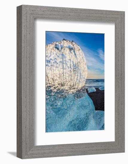 Close Up on Ice. Ice Formations Come from the Jokulsarlon Glacial Lagoon-null-Framed Photographic Print