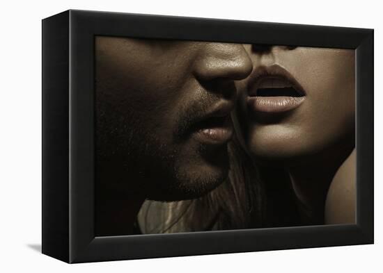 Close up Portrait of a Loving Couple-conrado-Framed Premier Image Canvas