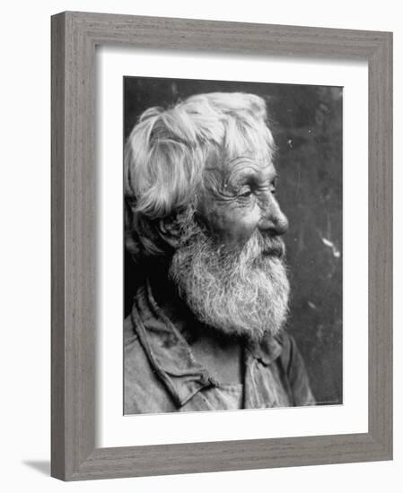 Close Up Portrait of Old Russian Peasant-Margaret Bourke-White-Framed Photographic Print
