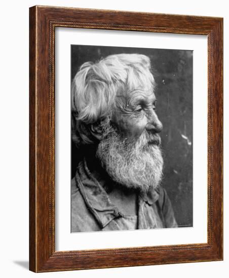 Close Up Portrait of Old Russian Peasant-Margaret Bourke-White-Framed Photographic Print