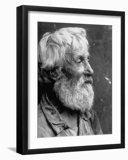 Close Up Portrait of Old Russian Peasant-Margaret Bourke-White-Framed Photographic Print