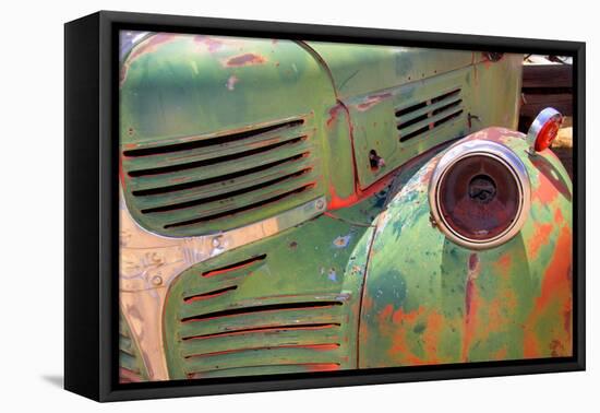 Close up Shot of Old Rustic Truck-SNEHITDESIGN-Framed Premier Image Canvas