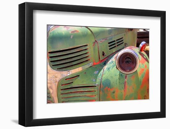 Close up Shot of Old Rustic Truck-SNEHITDESIGN-Framed Photographic Print