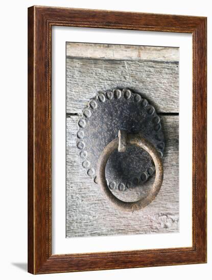 Close-Up View of Door Knob, Sozopol, Bulgaria-null-Framed Giclee Print