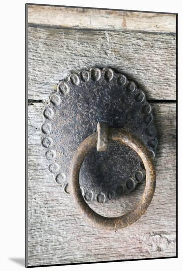 Close-Up View of Door Knob, Sozopol, Bulgaria-null-Mounted Giclee Print