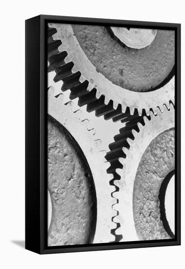 Close up View of Gears-Philip Gendreau-Framed Premier Image Canvas