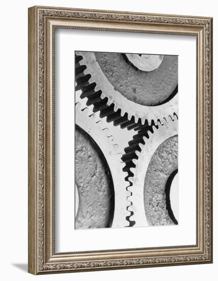 Close up View of Gears-Philip Gendreau-Framed Photographic Print
