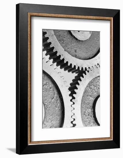 Close up View of Gears-Philip Gendreau-Framed Photographic Print