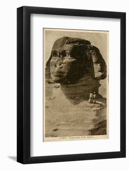 Close-Up View of Sphinx, Giza, Egypt-null-Framed Photographic Print