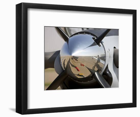 Close-Up View of the Propeller of an Iraqi Air Force T-6 Texan Trainer Aircraft-null-Framed Photographic Print