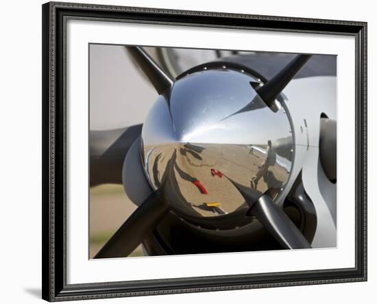 Close-Up View of the Propeller of an Iraqi Air Force T-6 Texan Trainer Aircraft-null-Framed Photographic Print