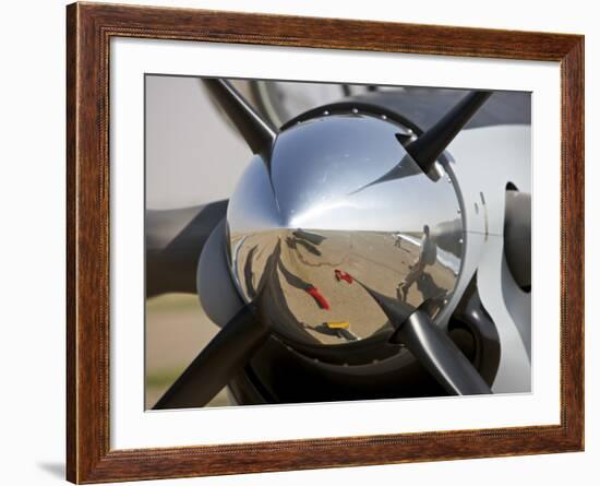 Close-Up View of the Propeller of an Iraqi Air Force T-6 Texan Trainer Aircraft-null-Framed Photographic Print