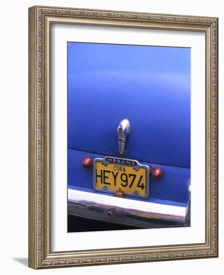 Close-ups of Classic 1950's Autos, Old Havana, Cuba-Bill Bachmann-Framed Photographic Print