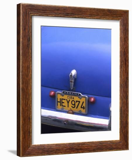 Close-ups of Classic 1950's Autos, Old Havana, Cuba-Bill Bachmann-Framed Photographic Print