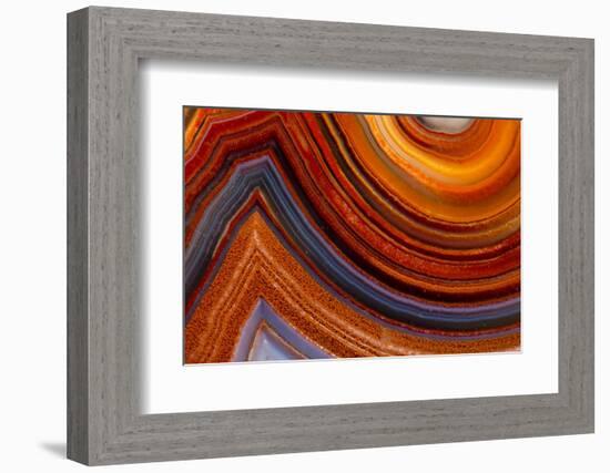 Close Ups of Fortification on Crazy Lace Agate-Darrell Gulin-Framed Photographic Print