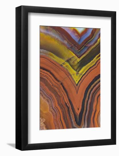 Close Ups of Fortification on Crazy Lace Agate-Darrell Gulin-Framed Photographic Print