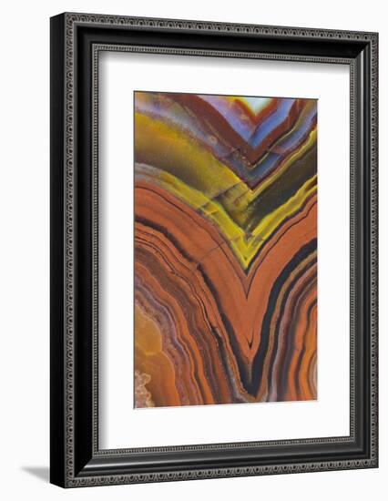 Close Ups of Fortification on Crazy Lace Agate-Darrell Gulin-Framed Photographic Print