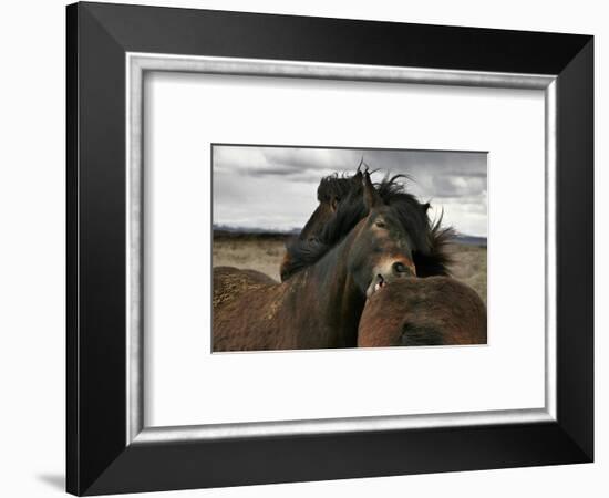 Close-null-Framed Art Print